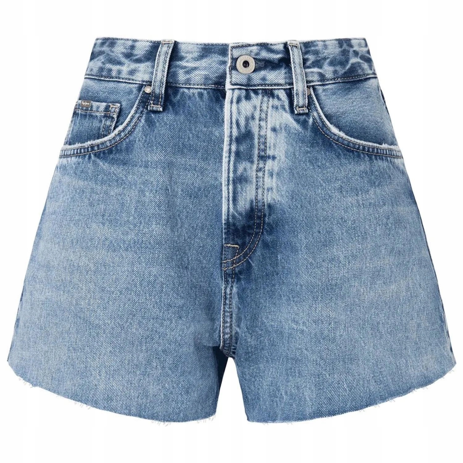 Dámské Kraťasy Pepe Jeans , vysoký pas, módní džínové kraťasy vel. W28