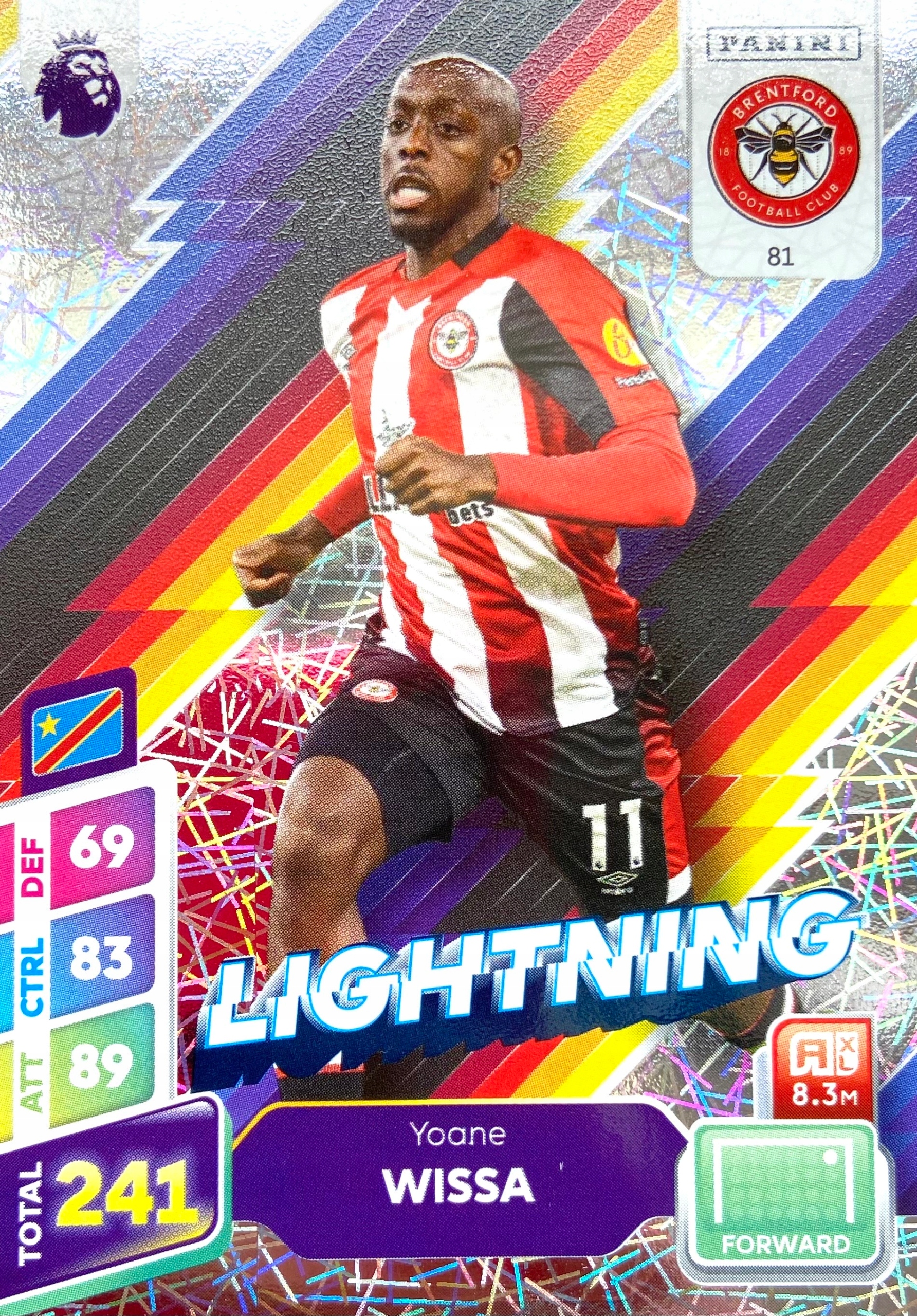 Premier League Plus 2025 Lightning 81 Yoane Wissa Brentford