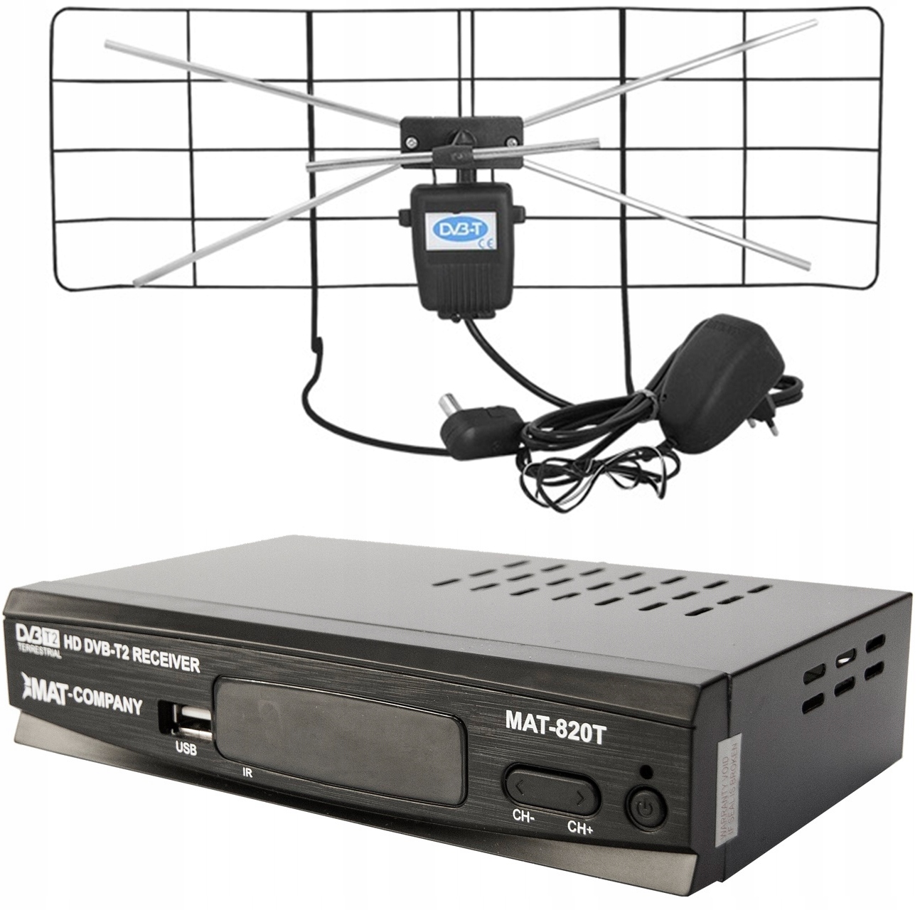 Digitální Set Dvb-t Pokojová Anténa+dekodér/tuner