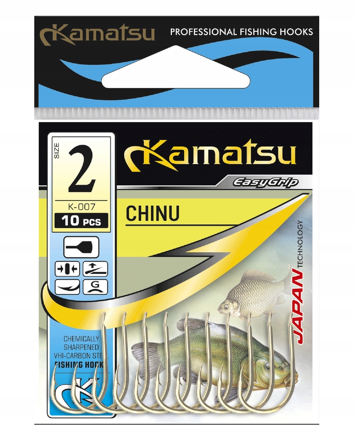 haczyki Chinu rozmiar 12 opakowanie 10 sztuk Kamatsu