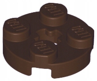 

Lego 4032 okrągła płytka 2x2 c. brązowy 2 szt Nowy