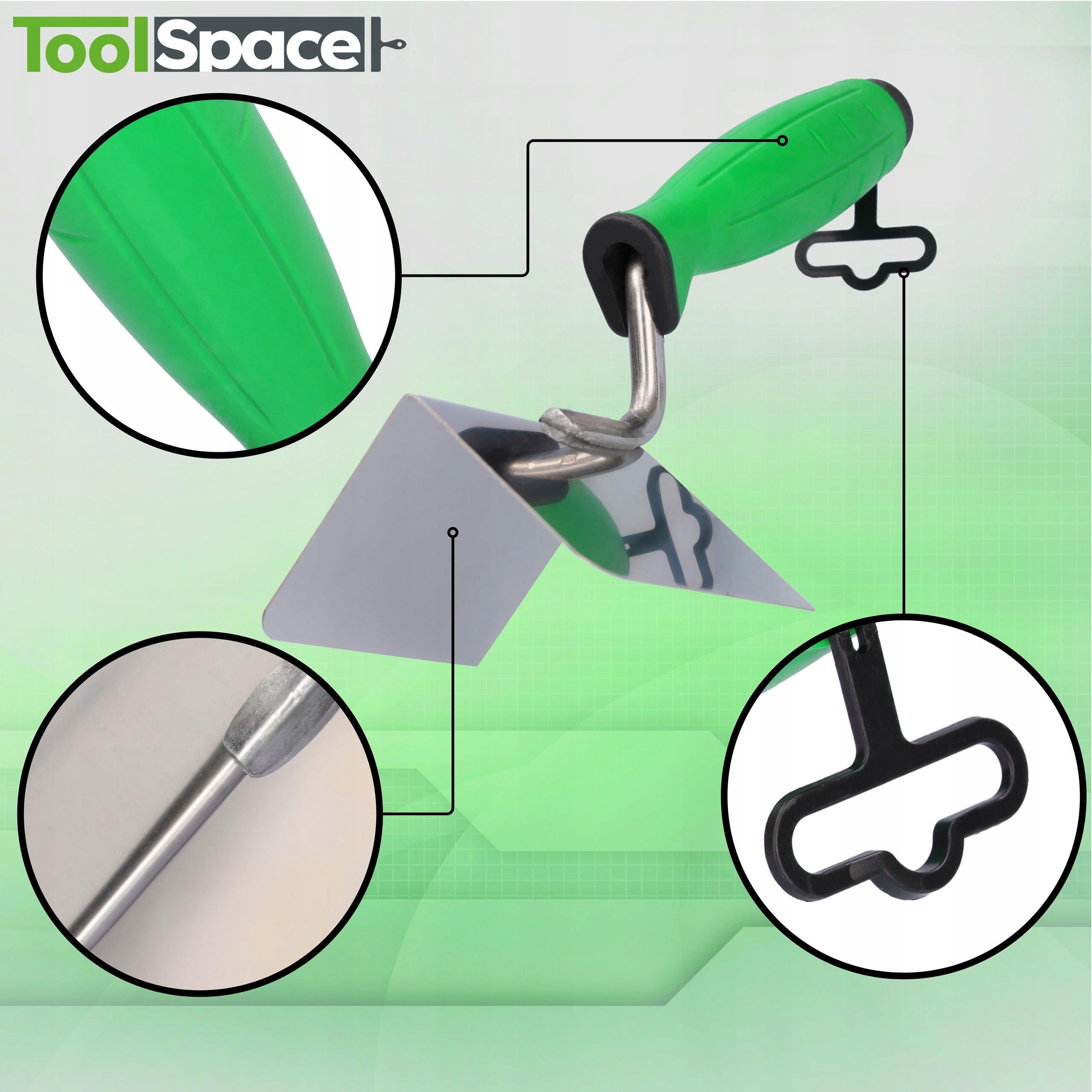 Kielnia kątowa wewnętrzna zewnętrzna 80x65mm ZESTAW 2 SZT Waga produktu z opakowaniem jednostkowym 0.34 kg