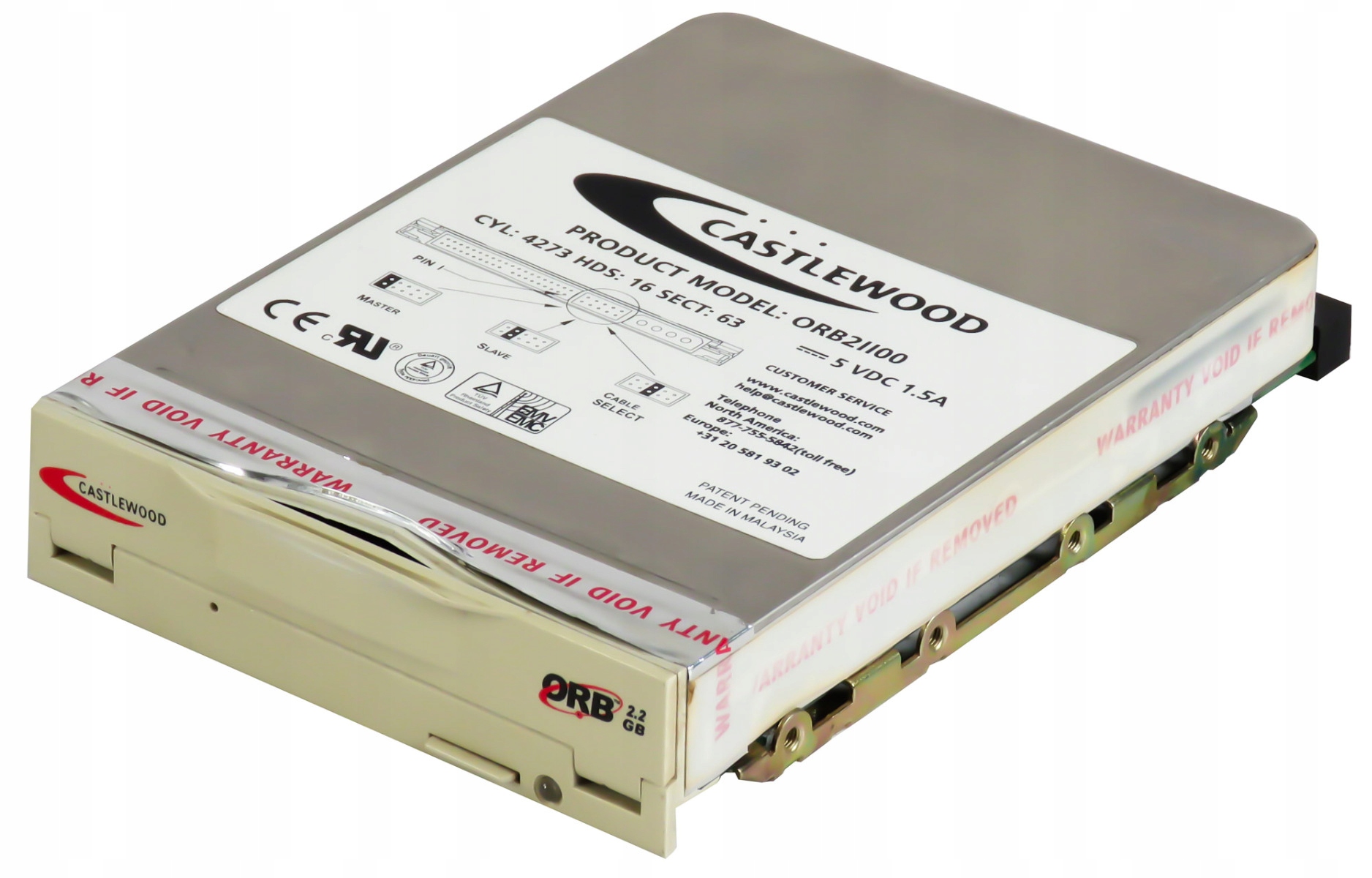 CASTLEWOOD ORB2II00 ORB 2.2GB 2.2GB IDE 3.5''