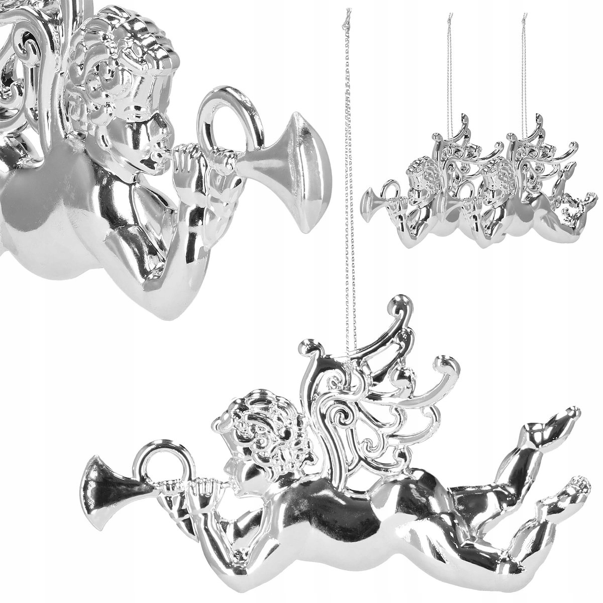 BOMBKI CHOINKOWE AŻUROWE ZAWIESZKI CHOINKĘ 12cm Marka Springos