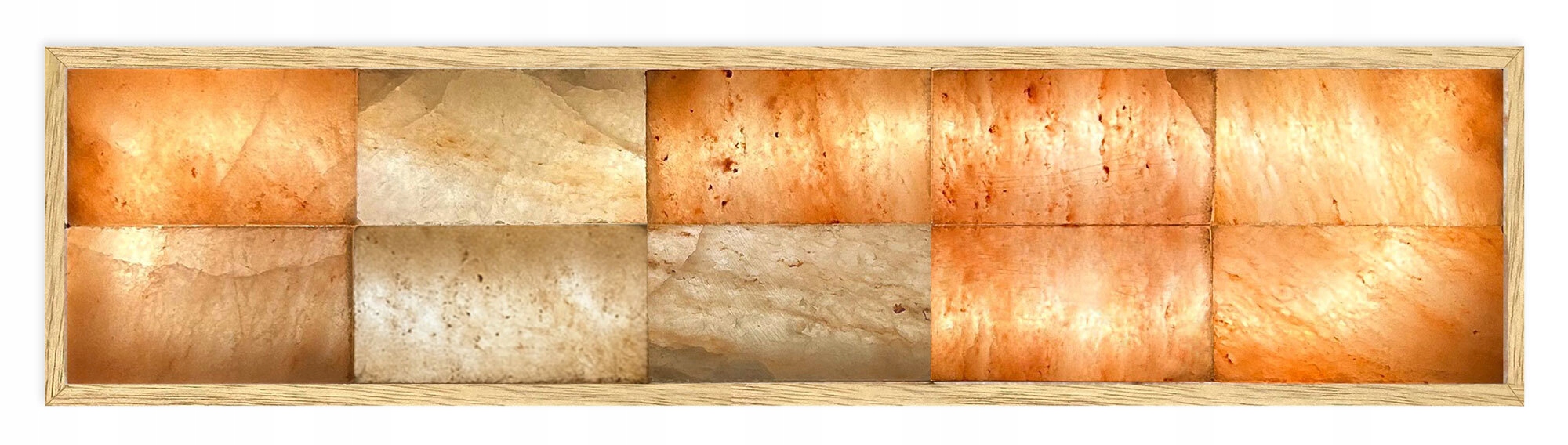 Duża lampa solna Panel do Sauny Groty Solnej Sól Himalajska 22,5x102,5cm