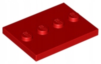 

Lego 88646 17836 Płytka 3x4 Czerwon Podstawka (2g)