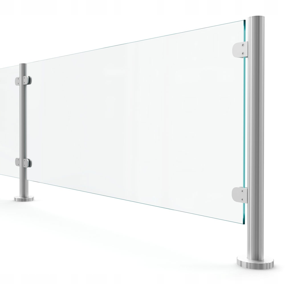 

Słupek 42,4 x 750 mm 2 uchwyty szkła lub plexi, Ce
