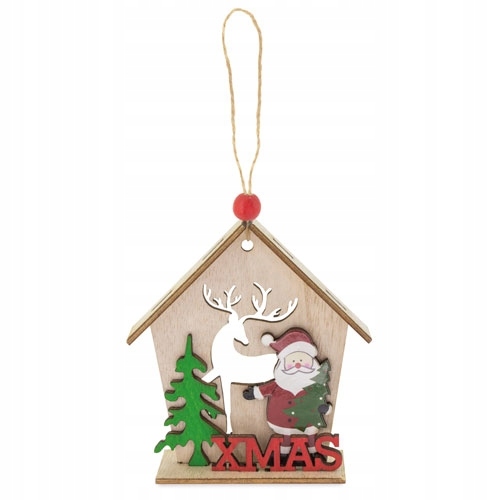 

Drweniany domek Mikołaja Xmas na Święta