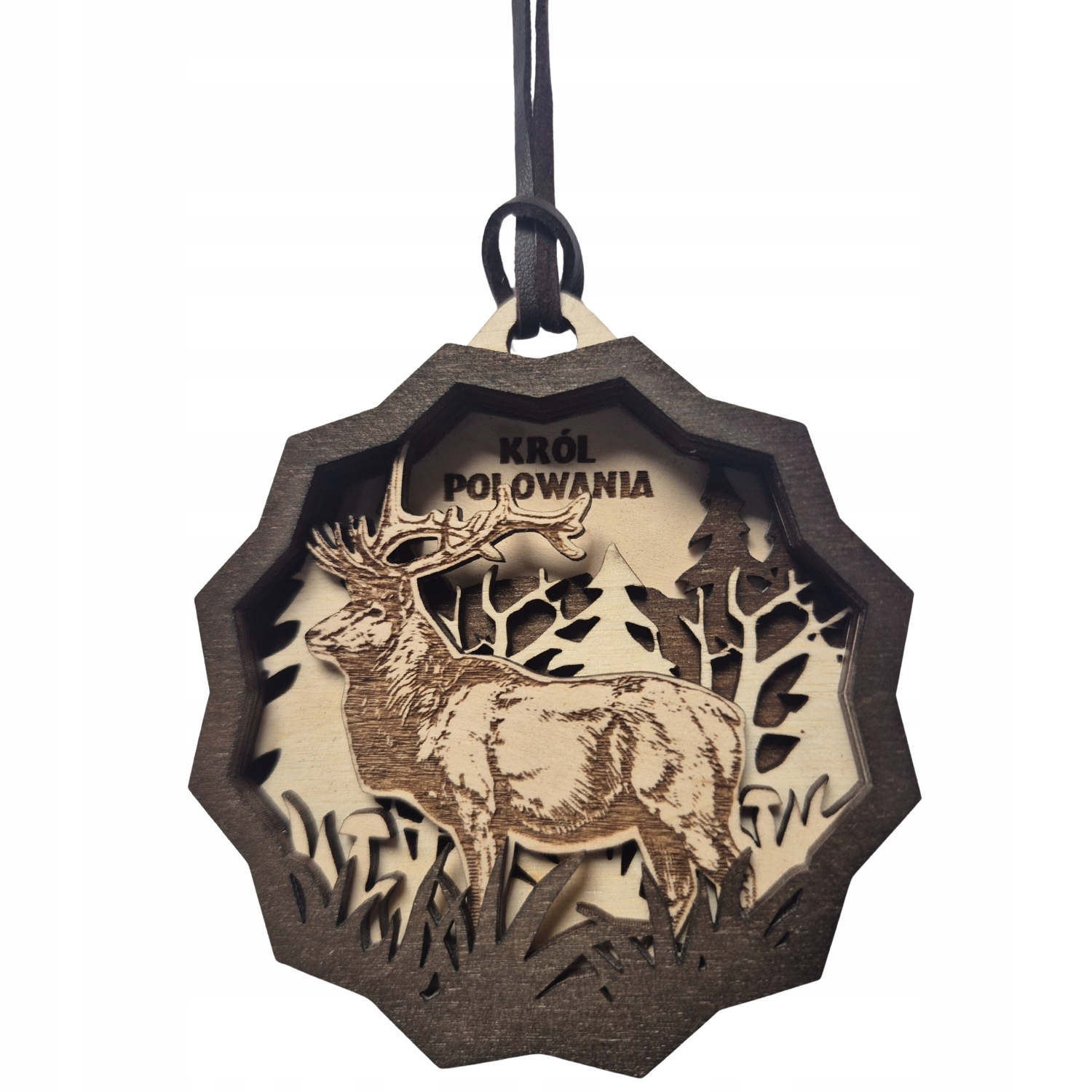 Dřevěná medaile Bór Hunter Král lovu XII