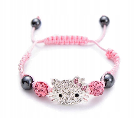 

Bransoletka Hello Kitty Różowa Słodka