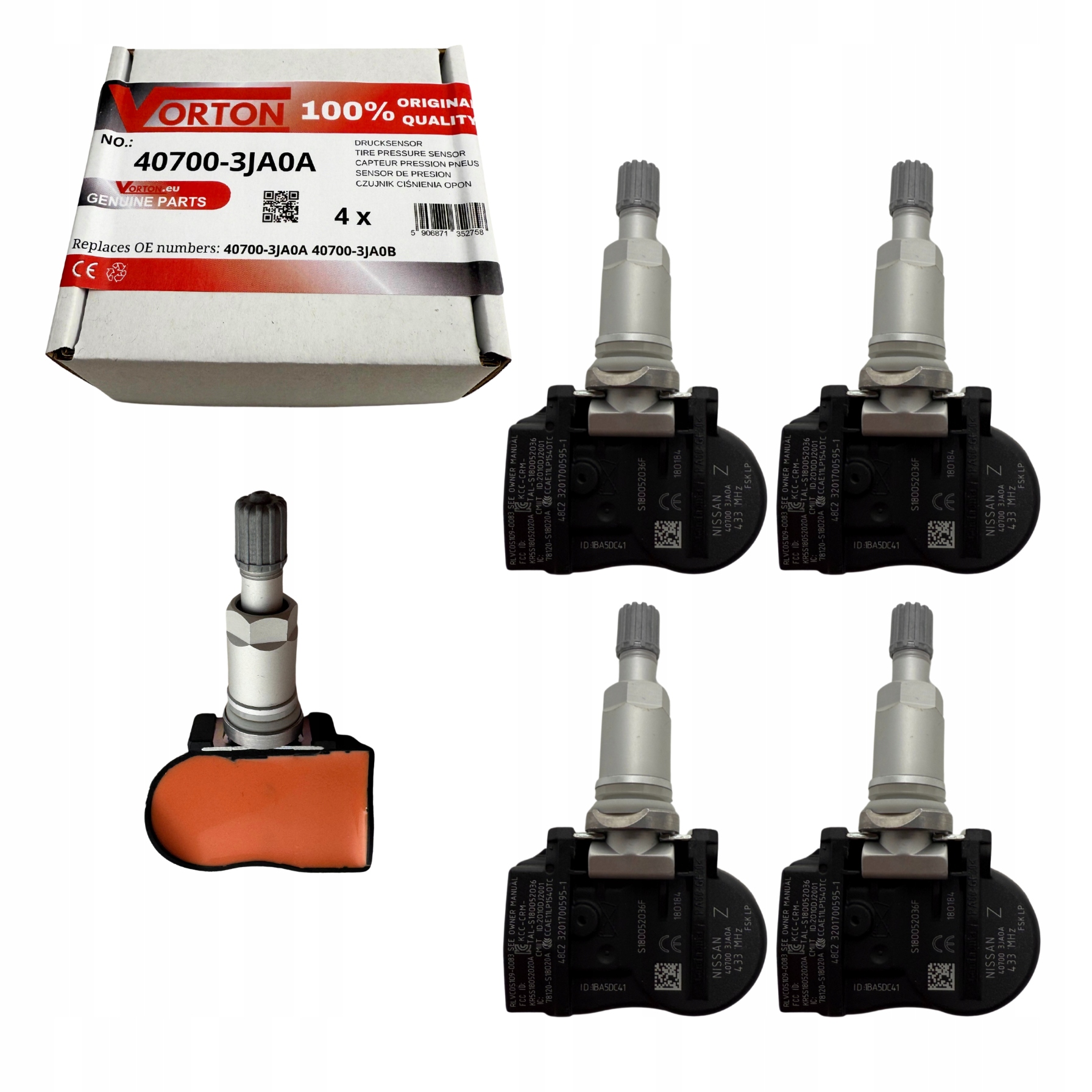 Snímače Tlaku Vzduchu V Pneumatikách Tpms Infiniti Q50 Q60 QX60