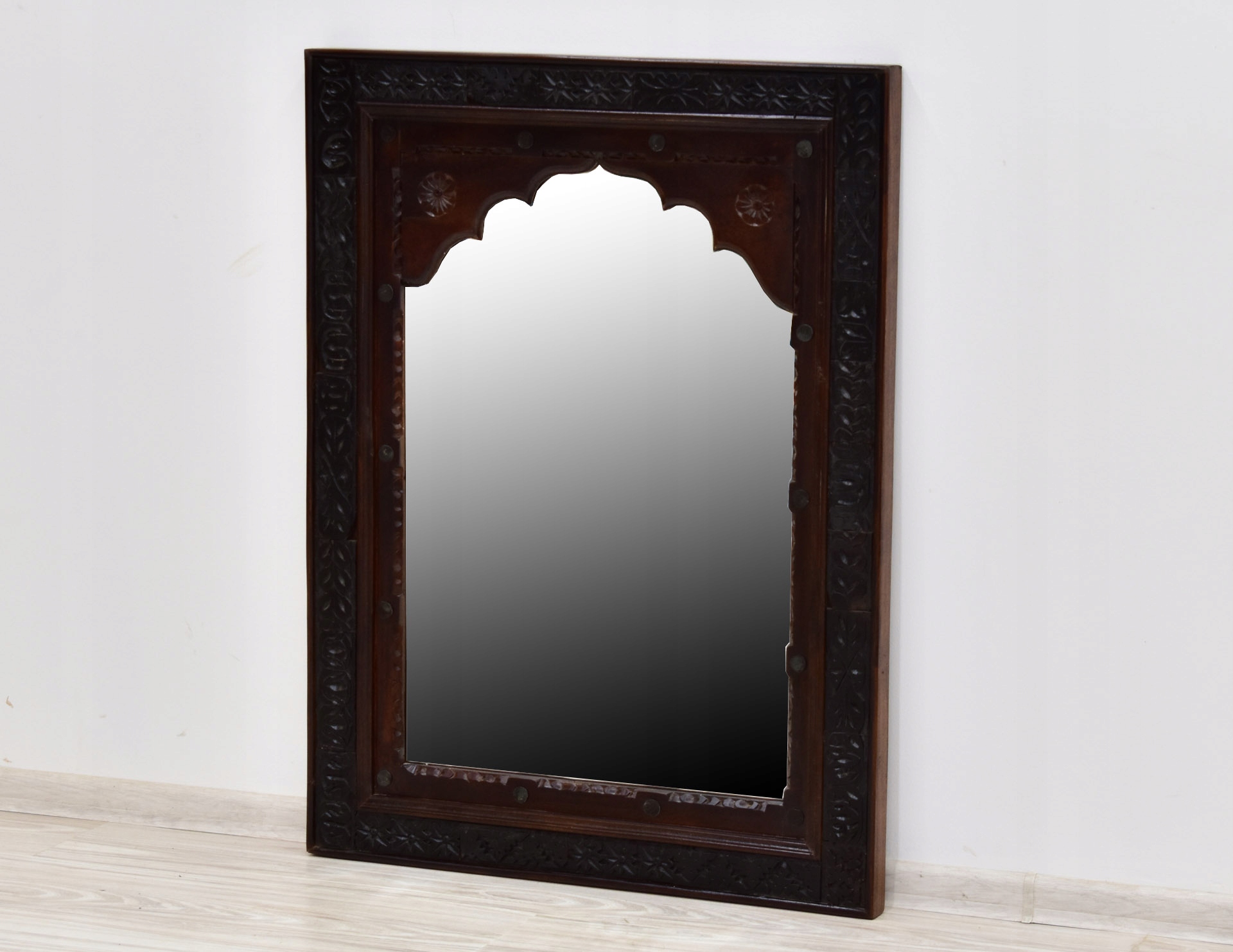 Lustro kolonialne indyjskie drewno akacja Indie Marka Meble Świata