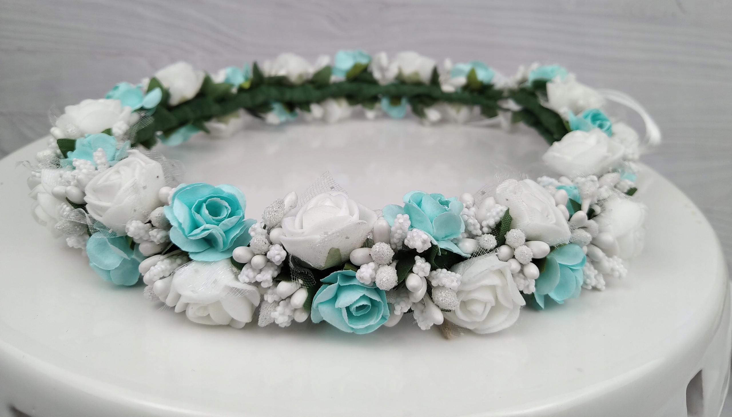 Wianek komunijny, rękodzieło