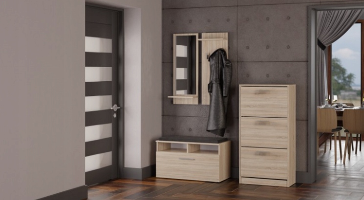 Szafka Na Buty Do Przedpokoju 60 cm Biała POLKA TS - 4 Kolory Kolor mebla biały