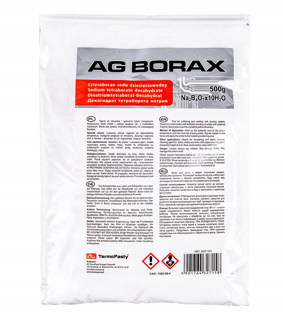 

Topnik Do Spawania I Lutowania Ag Borax 500G