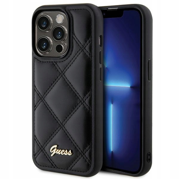Guess GUHCP15XPSQSQSK iPhone 15 Pro Max 6.7" černý/černý hardcase Quilted