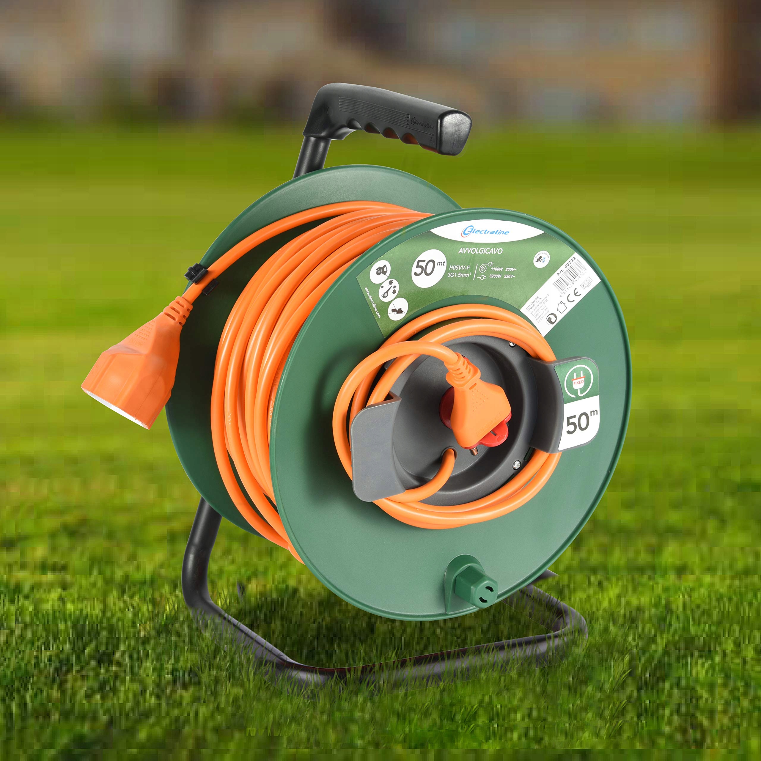 ELECTRALINE Kabel Ogrodowy 50m Uniwersalny 3x15mm Pomarańczowy Zielony — miniatura 4