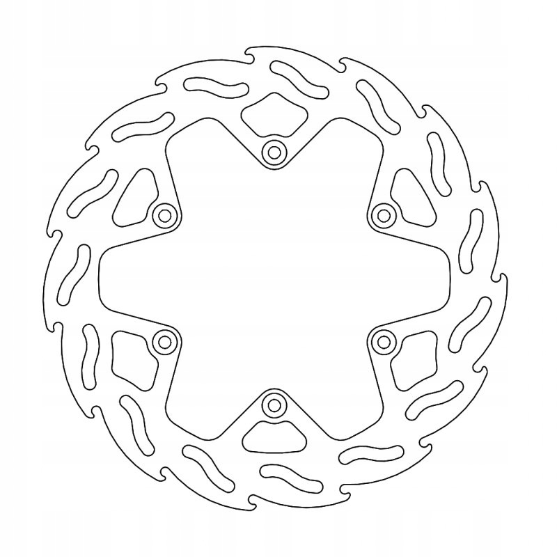 Brzdový Kotúč Flame Zadný 245 MM Yamaha Yz/yzf/wrf 125/250/450 19-
