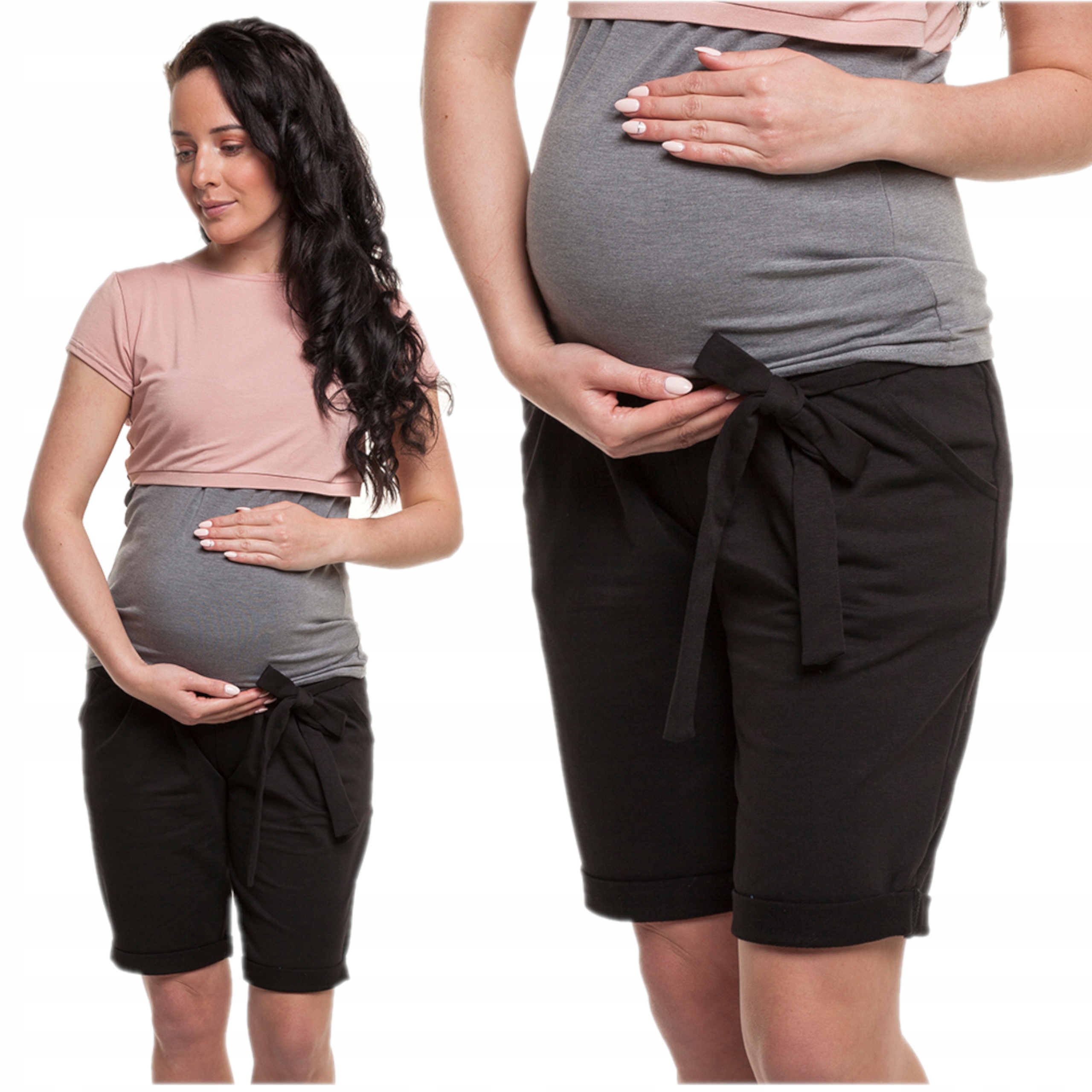 

Spodenki ciążowe przed kolano bermudy Lena