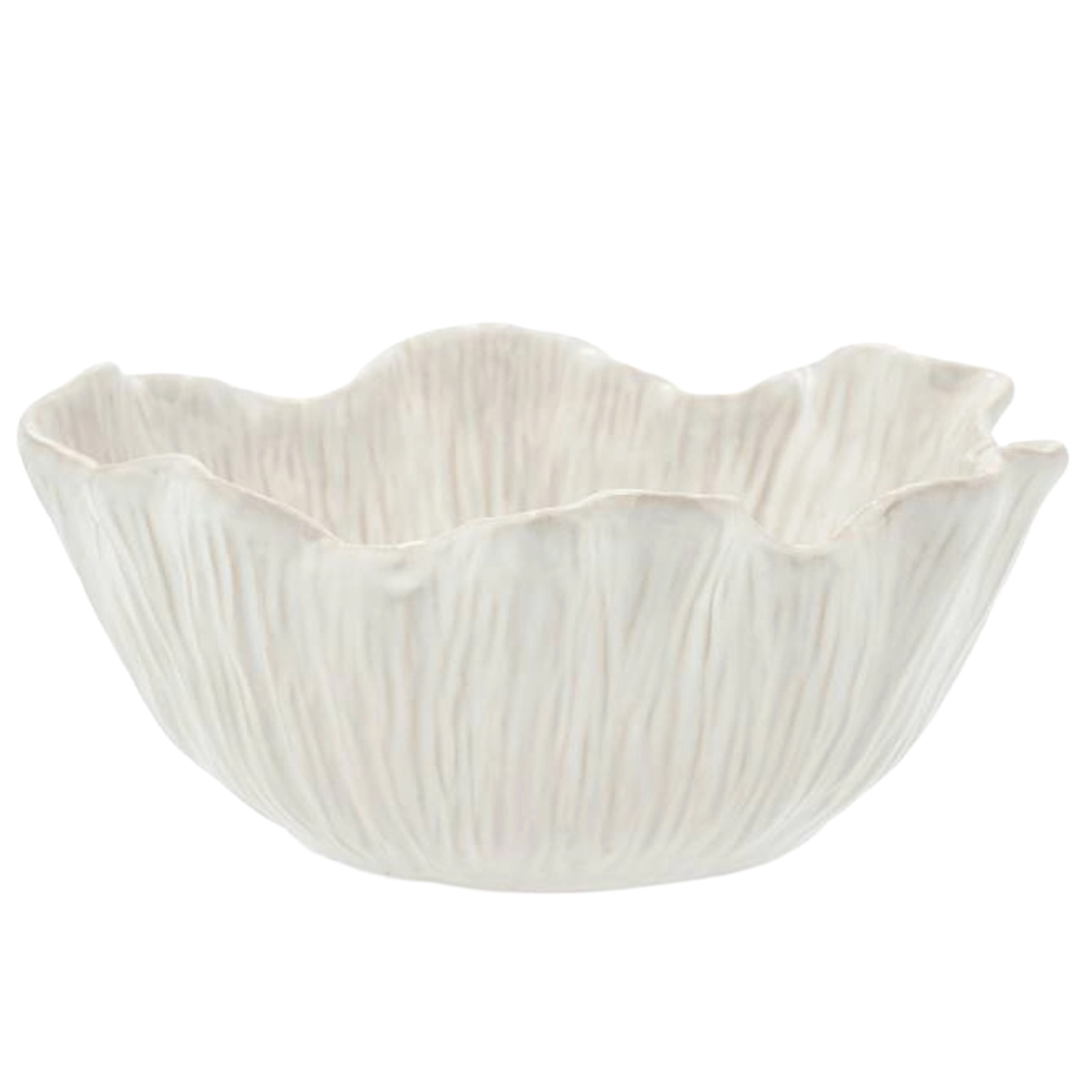 Miska Na Ovoce Podnos 23 cm Keramická Bílá Skandinávská