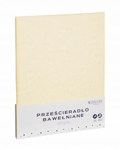 

Prześcieradło Bawełna 140X200 Kremowe Bez Gumki