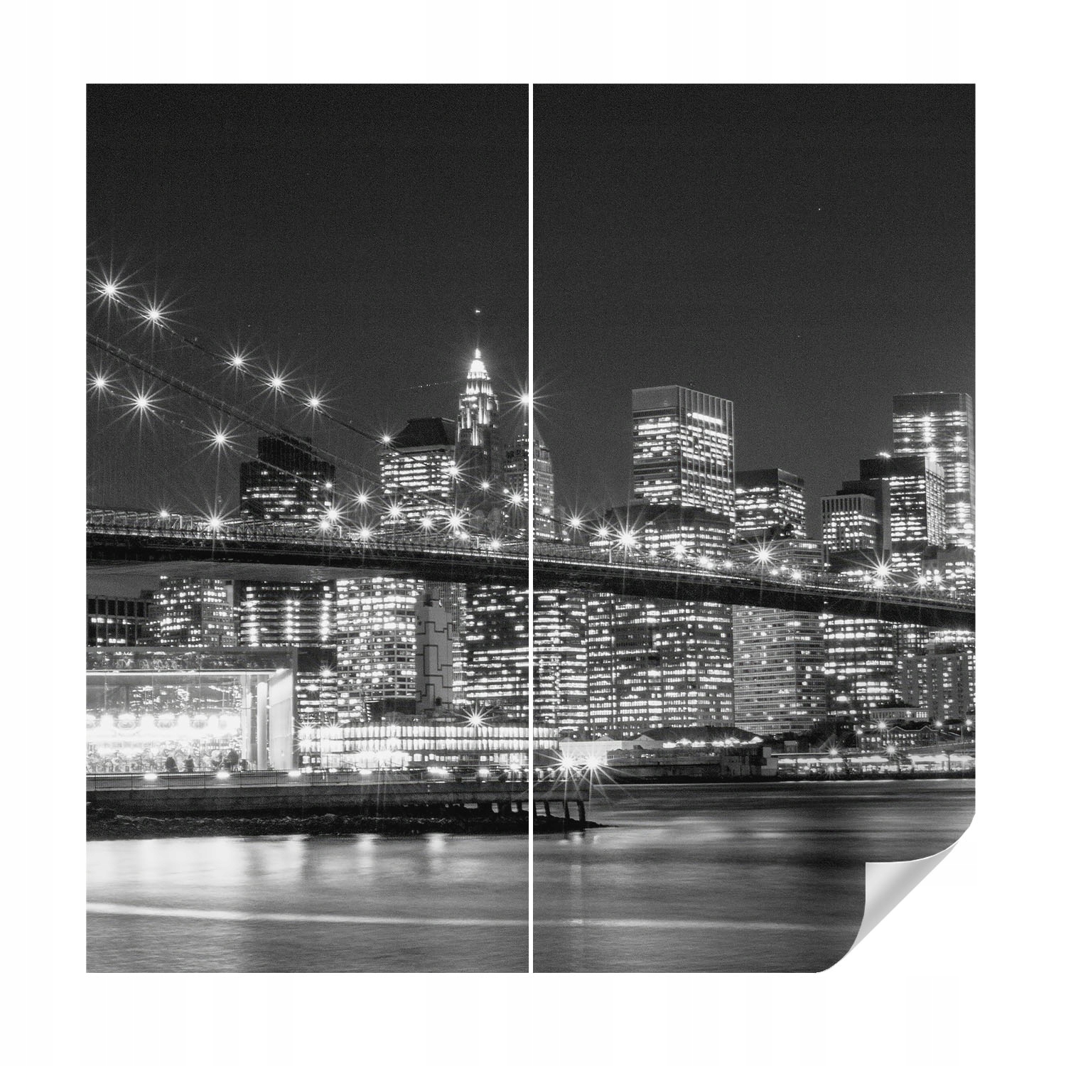 Fototapeta Samolepicí Dekorativní do kanceláře Noční panorama 250 x 250 cm