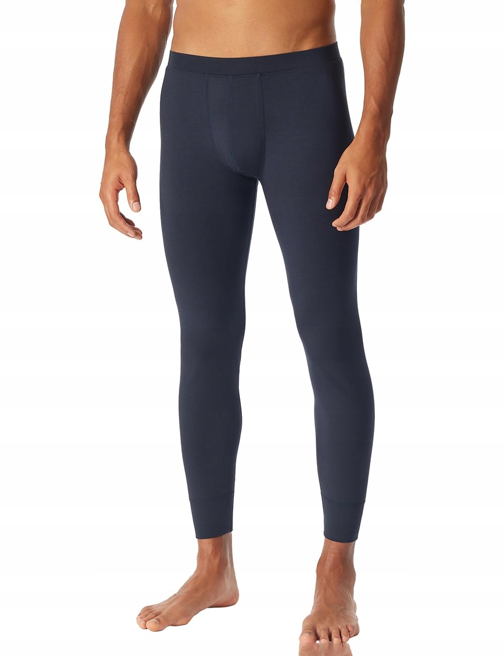 Schiesser Modré Dlouhé Kalhotky S Bavlnou A Viskózou M 6FA