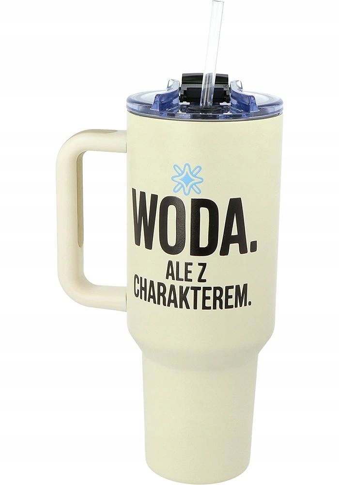 Termos do wody ze słomką 1,2l wz-004 Nero