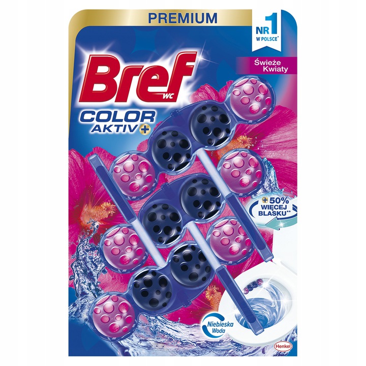 

Bref Color Activ Świeże Kwiaty Zawieszka Wc 3x50g