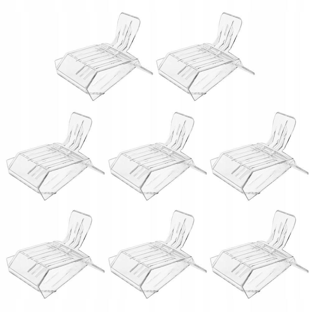 8 SZT. PRZEZROCZYSTYCH PLASTIKOWYCH KLIPÓW PSZCZELARSKICH PSZCZELKA Producent inna