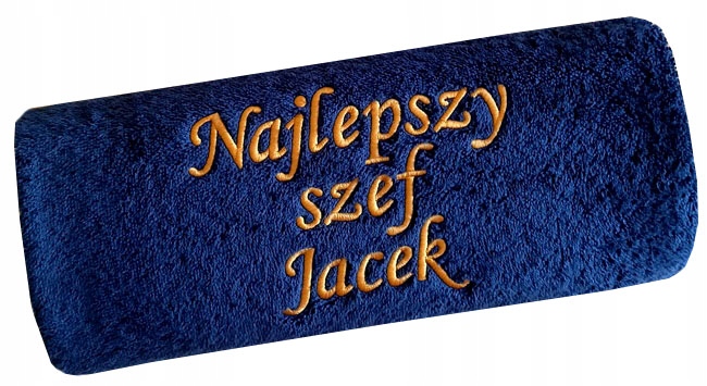 Dárek pro Šéfa, narozeniny, jmeniny, svátky, Ručník s věnováním, nápisem výšivka
