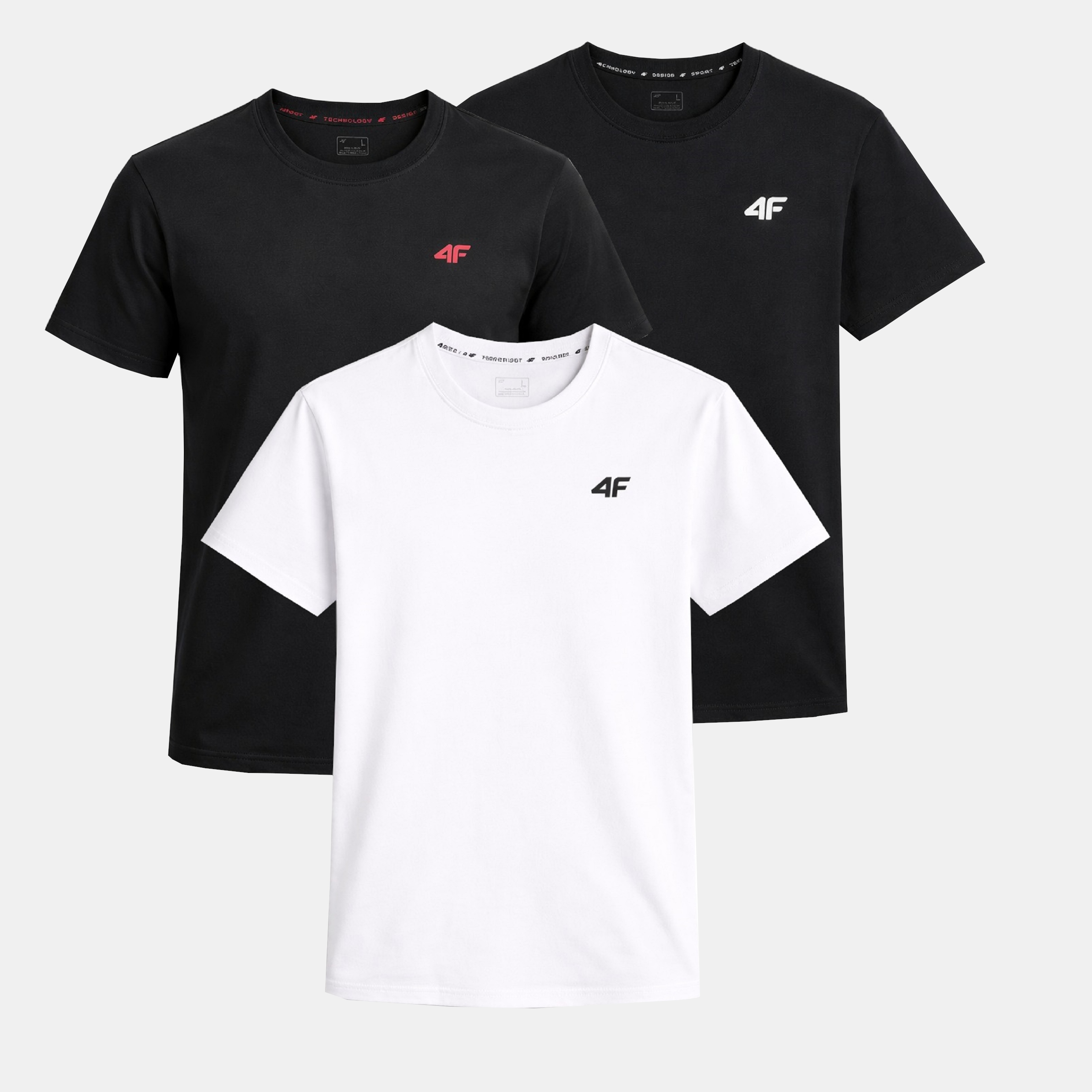 T-shirt Męski 4F Koszulka Zestaw Komplet 3 Sztuki XXL TTSHM3341