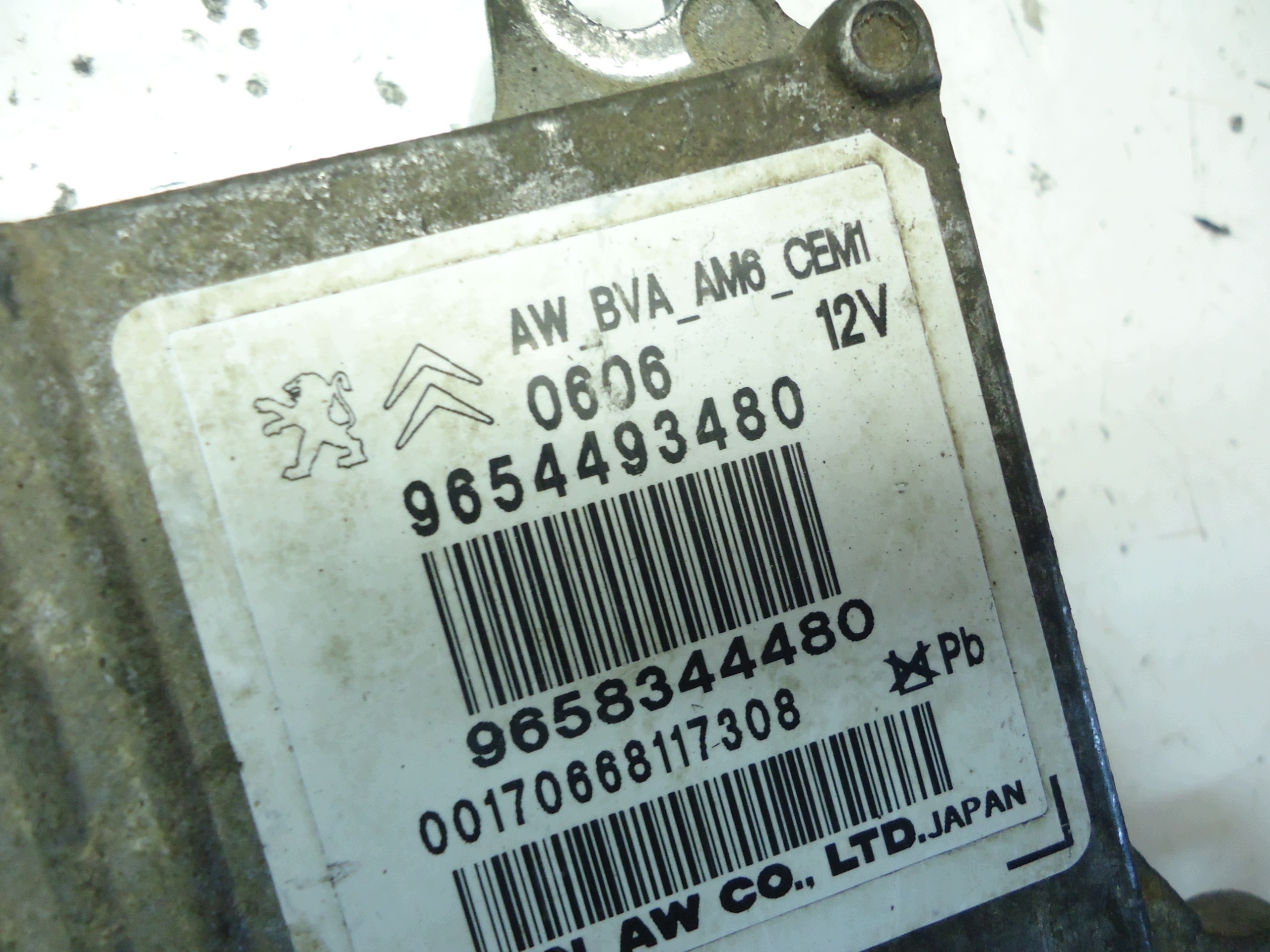 PEUGEOT 2.0HDI RHR control unit gearboxes 9654493480