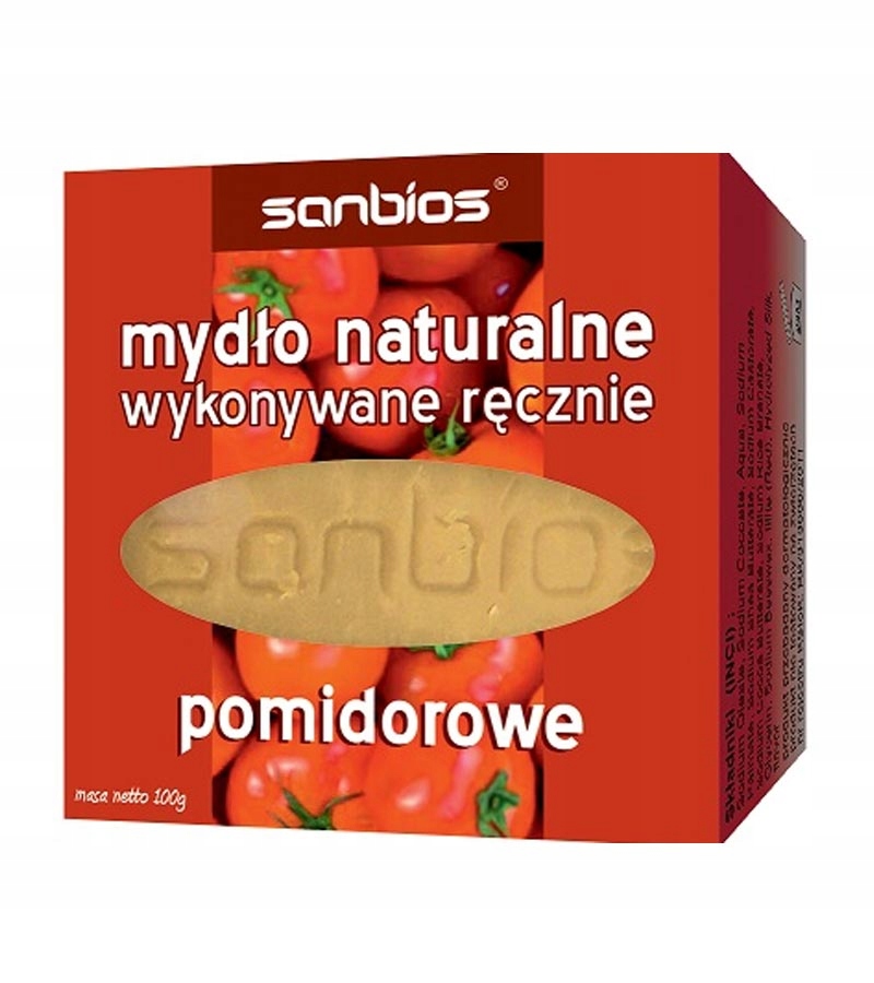 

Naturalne mydło pomidorowe odżywcze orzeźwiające