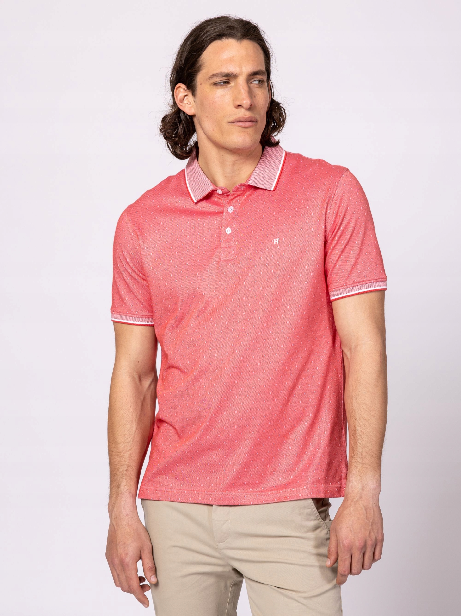 Heavy Tools Pánské Tričko Polokošile Dusan Coral Koralová XXL