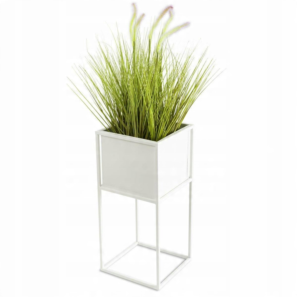 

Kwietnik nowoczesny pergola 50 cm biały na rośliny