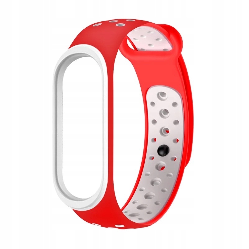 

Pasek Perforowany Do MI Band 3/4 |red White