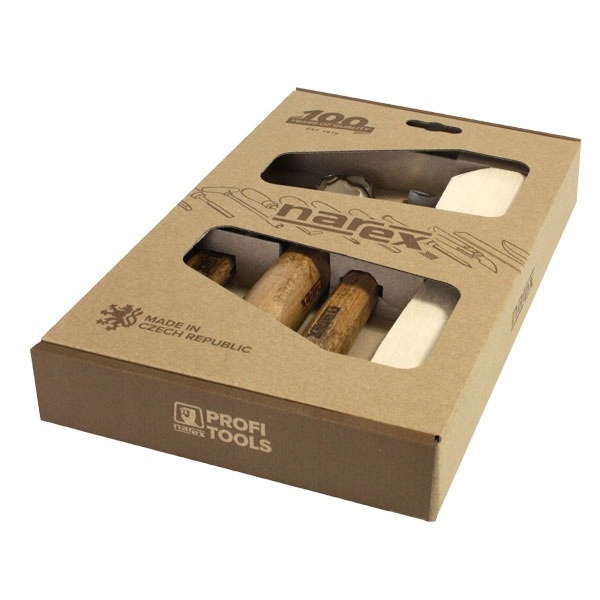 Sada řezbářských nožů a dlát na výrobu lžic Narex Start 3 ks 869800