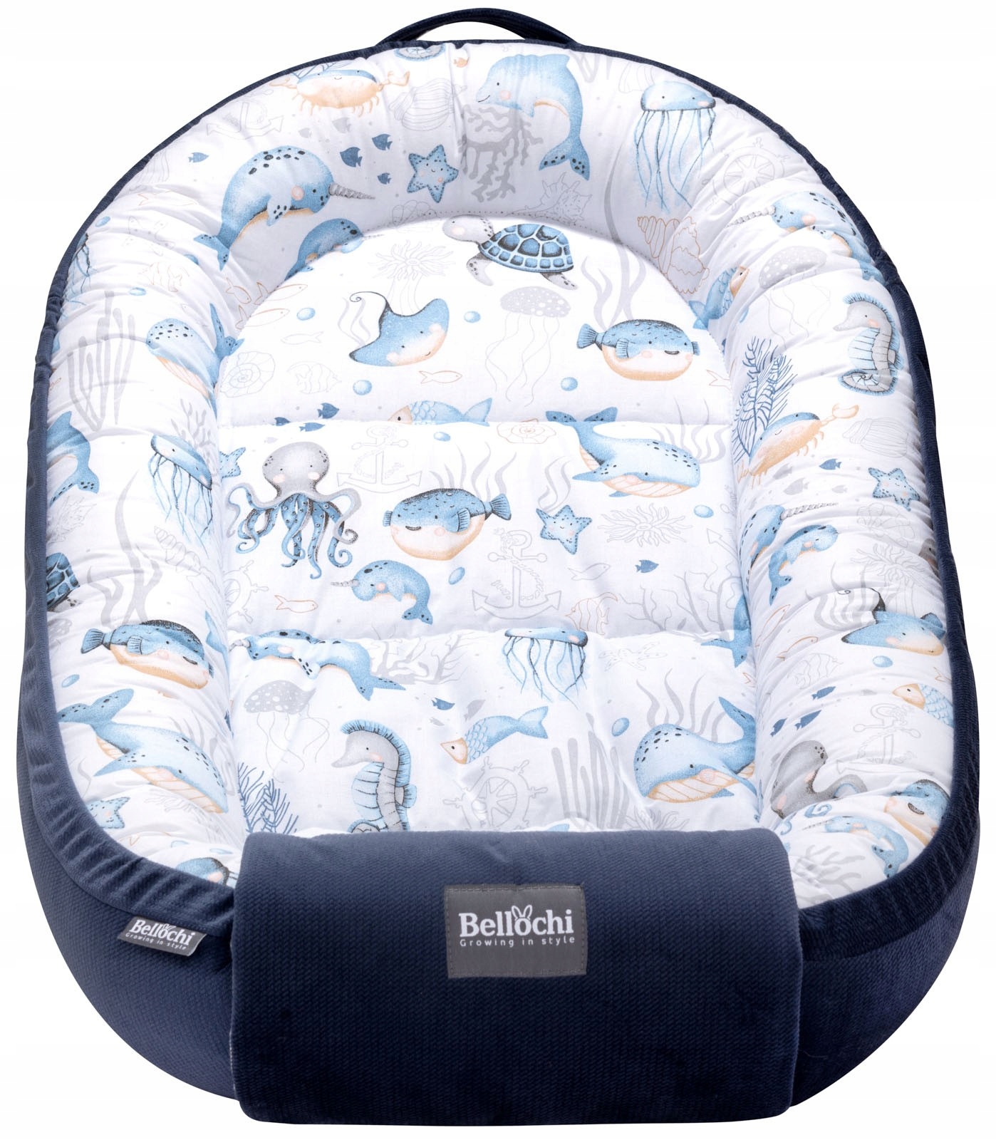 Kokon niemowlęcy duży 100x60cm dwustronny Kojec Mata Otulacz Gniazdo Verne Liczba elementów 1