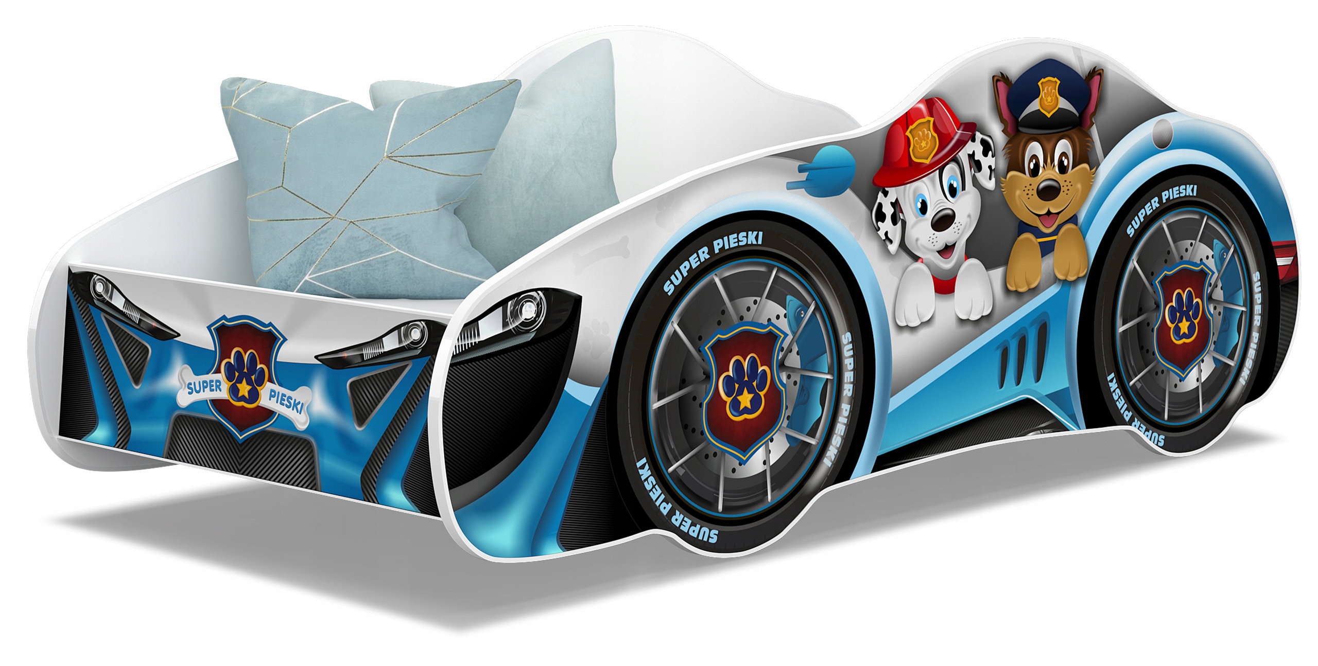 

Łóżko samochód 140x70 auto materac Speed Cars