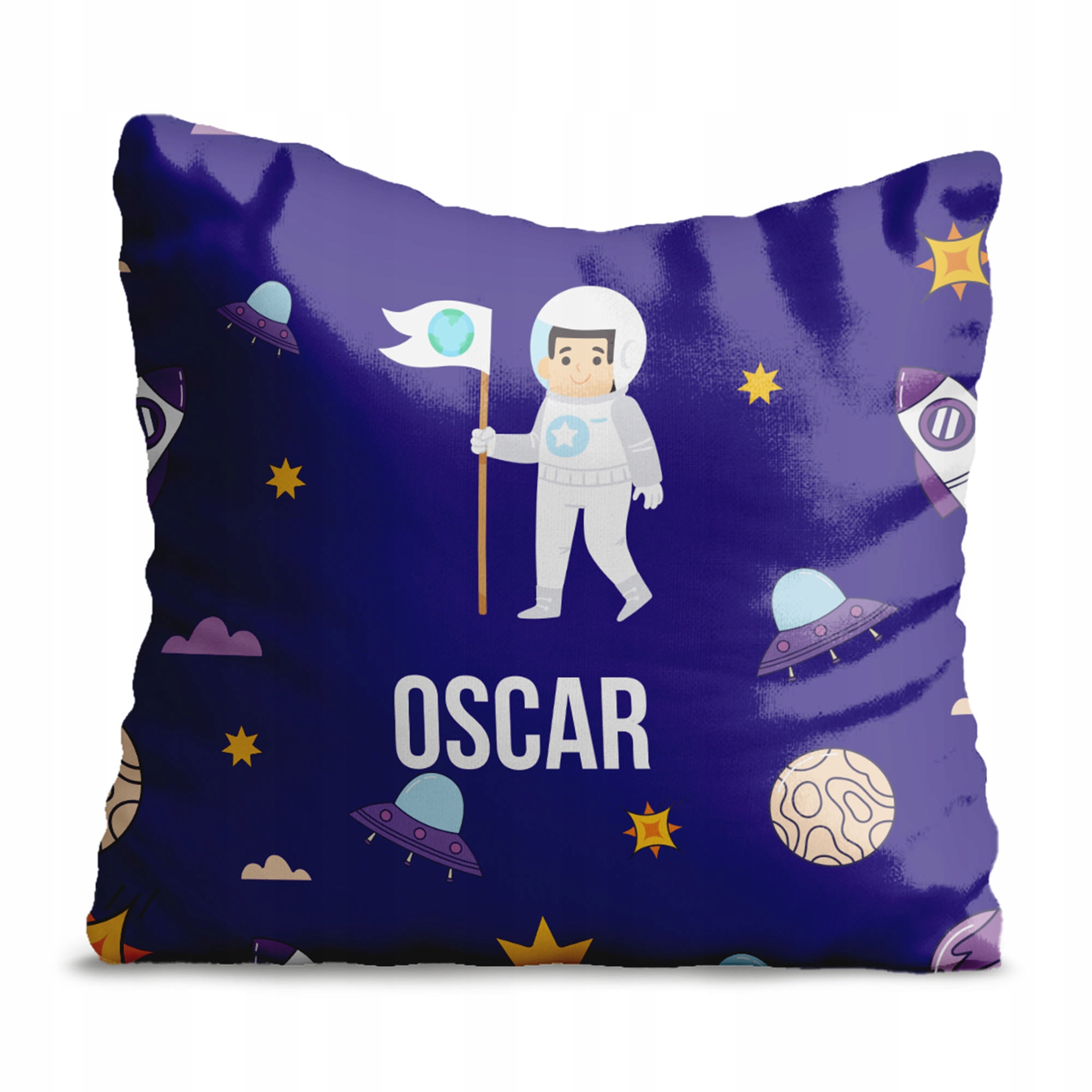 Poszewka na Poduszkę Dziecięca Personalizacja Imię Kids Syna Prezent Wzory