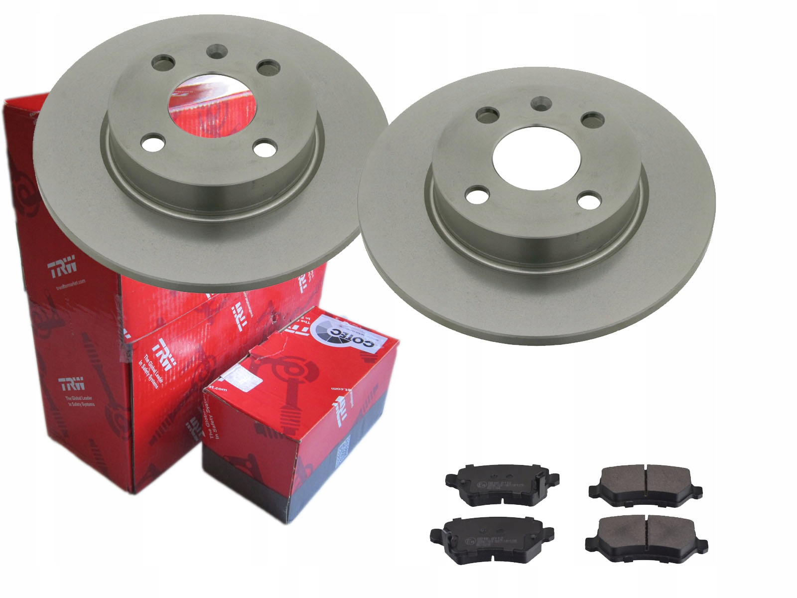 TARCZE KLOCKI TRW TYŁ OPEL CORSA C 240MM