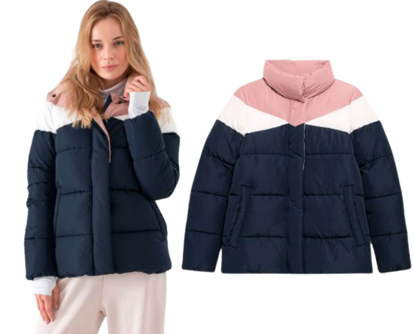 Dámská zimní bunda 4F KUDP007 péřová M