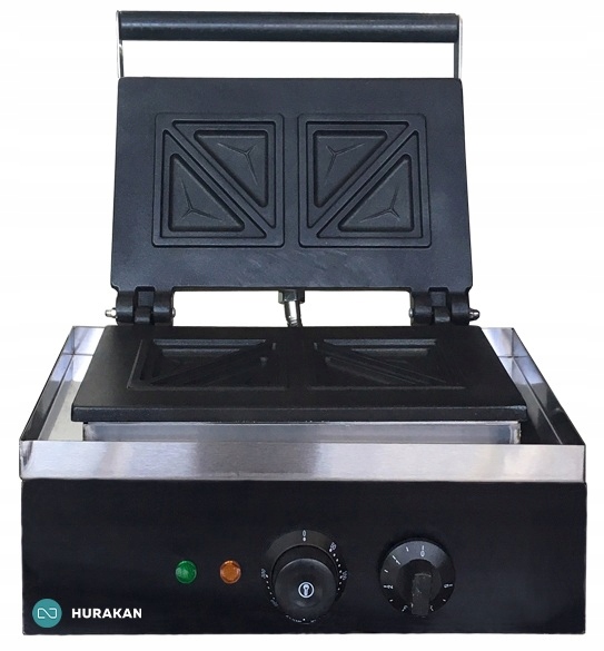 Profesionální vaflovač 1,5 kW ve tvaru trojúhelníkového sendviče Hurakan HKN-GES14