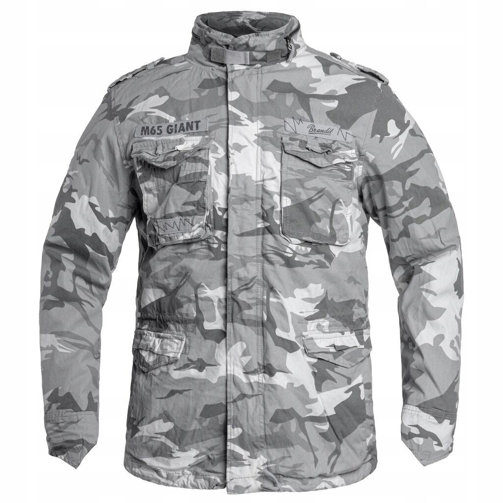 Bunda s kapucí Maskáčový Brandit M65 Giant Blizzard Camo 4XL