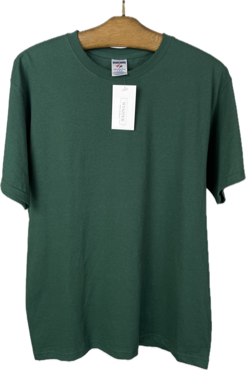 Tmavo zelené pánske tričko basic JERZEES bavlna veľ. L