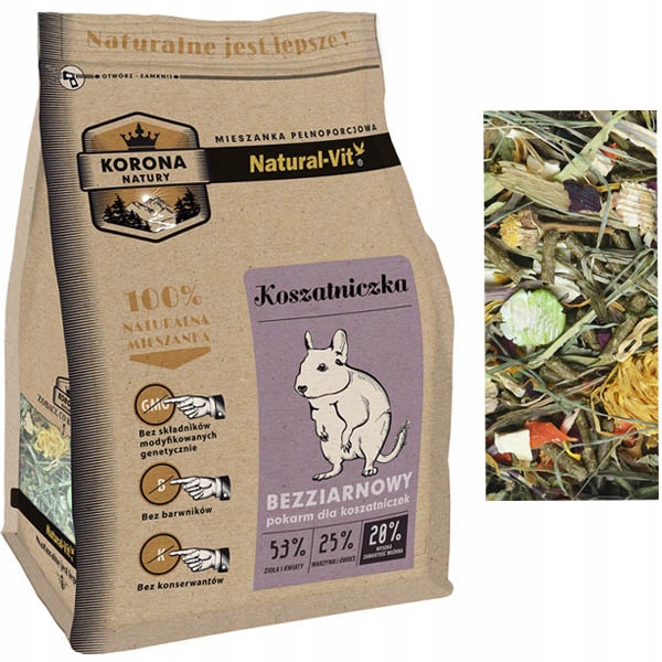 Natural Vit Mieszanka dla koszatniczki 1,6kg