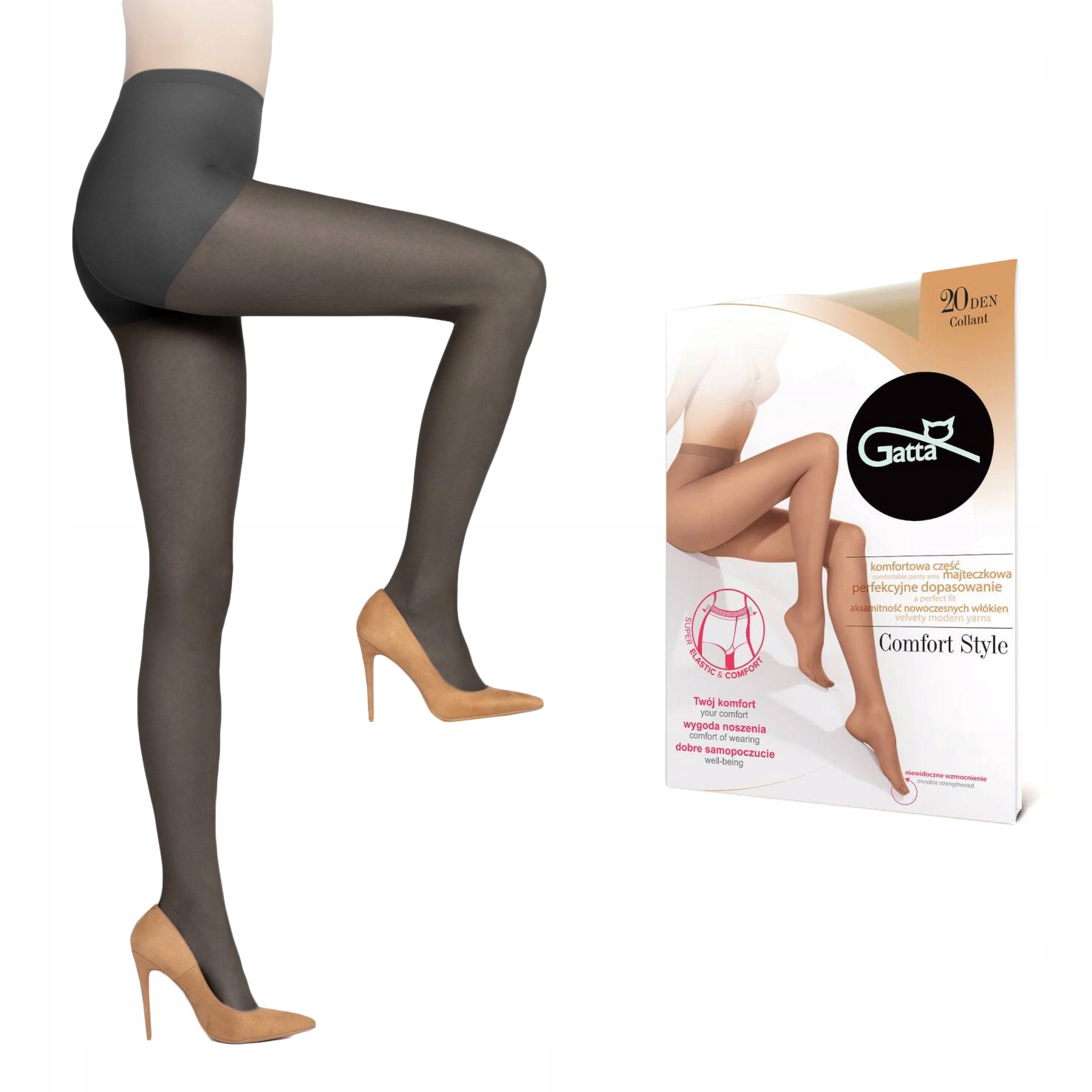 

Gatta Comfort Style rajstopy 20den nero - r2