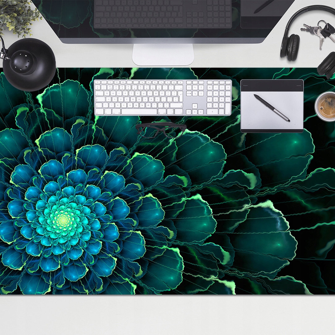 

Podkładka ochronna Zielony kwiat Deskmat 100x50 cm