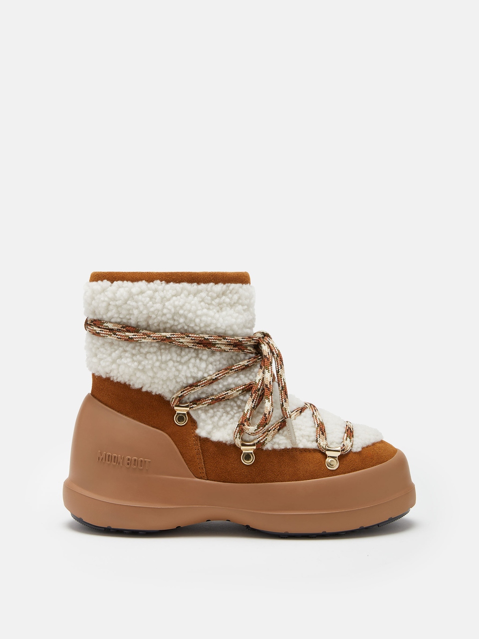 Moon Boot Dámské boty Luna Boot Shearling Whisky/Off White 41